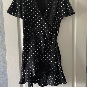 Banana Republic Polka-Dot Wrap Dress